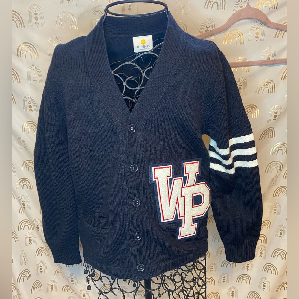 Black and White Varsity Jacket with vintage Styling